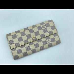 AUTHENTIC LOUIS VUITTON SARAH AZUR LONG WALLET